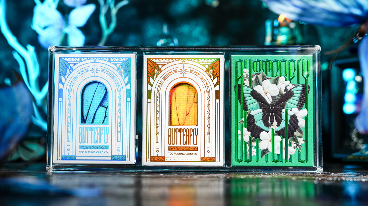 Prism Blue Morpho Playing Cards by TCC Fashion - Image 12