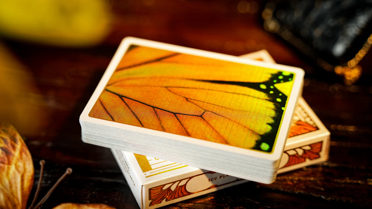 Amber Golden Morpho Playing Cards by TCC Fashion - Image 6