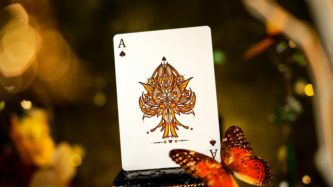 Amber Golden Morpho Playing Cards by TCC Fashion - Image 9