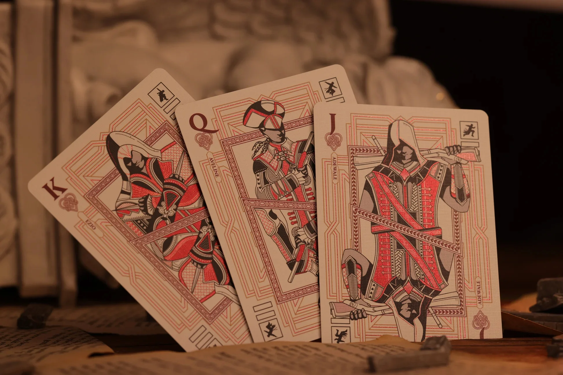 Assassin's Creed Legacy Ver. II Garnet Hidden Blade Edition Playing Cards by Room One - Image 10