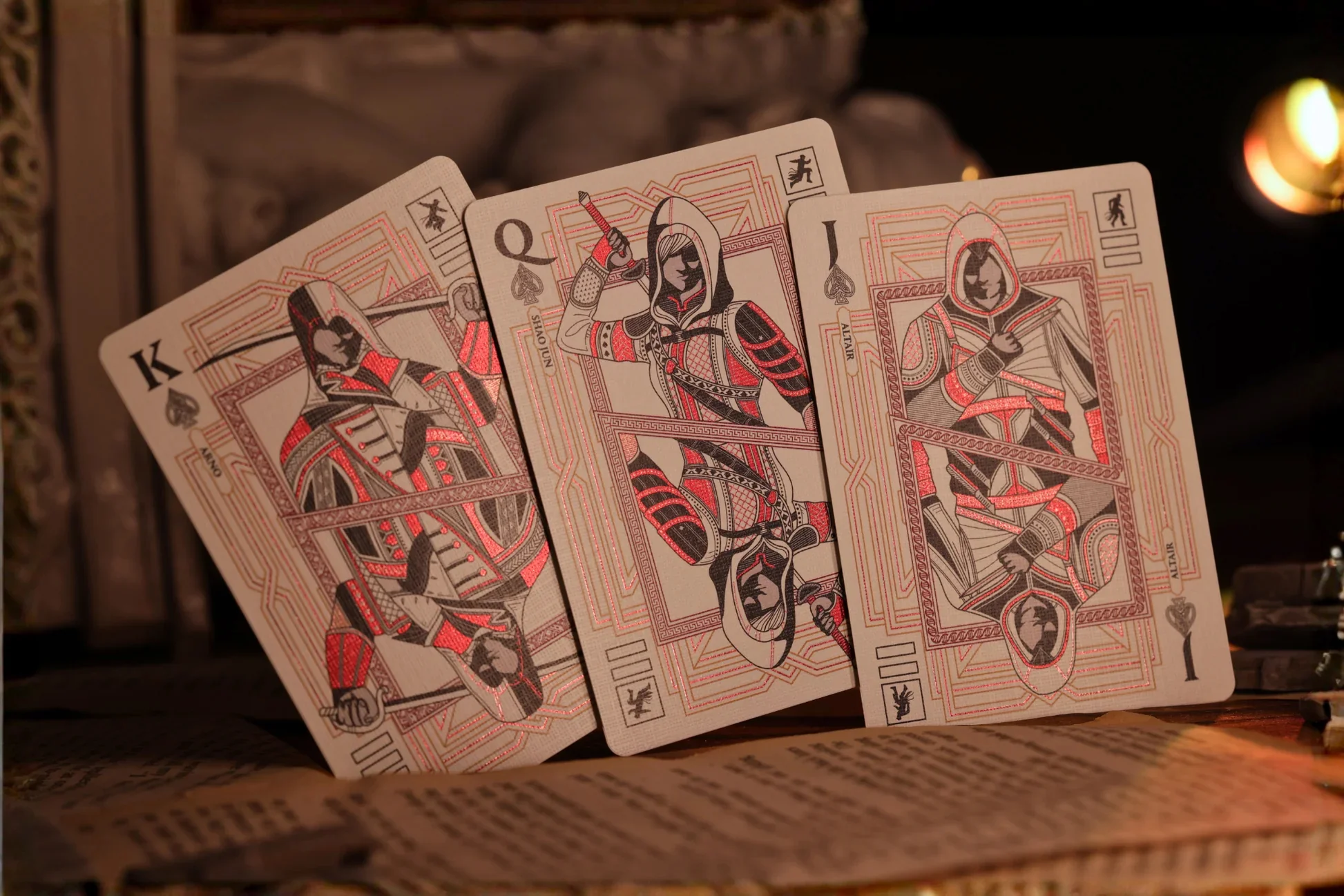Assassin's Creed Legacy Ver. II Garnet Hidden Blade Edition Playing Cards by Room One - Image 11