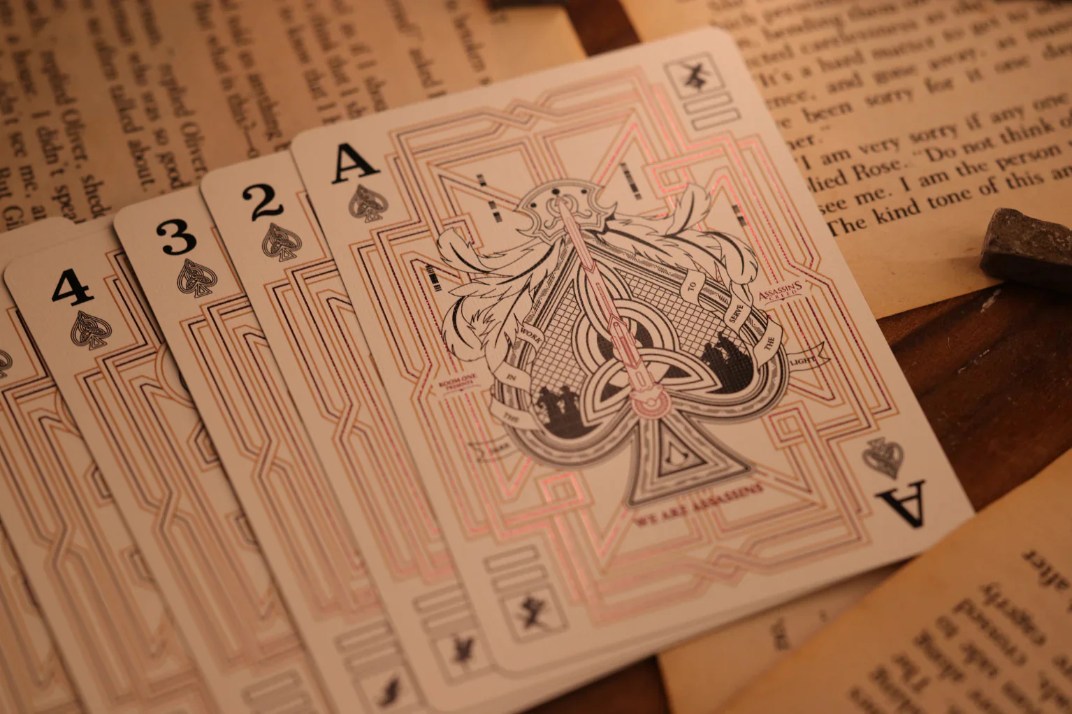 Assassin's Creed Legacy Ver. II Garnet Hidden Blade Edition Playing Cards by Room One - Image 8