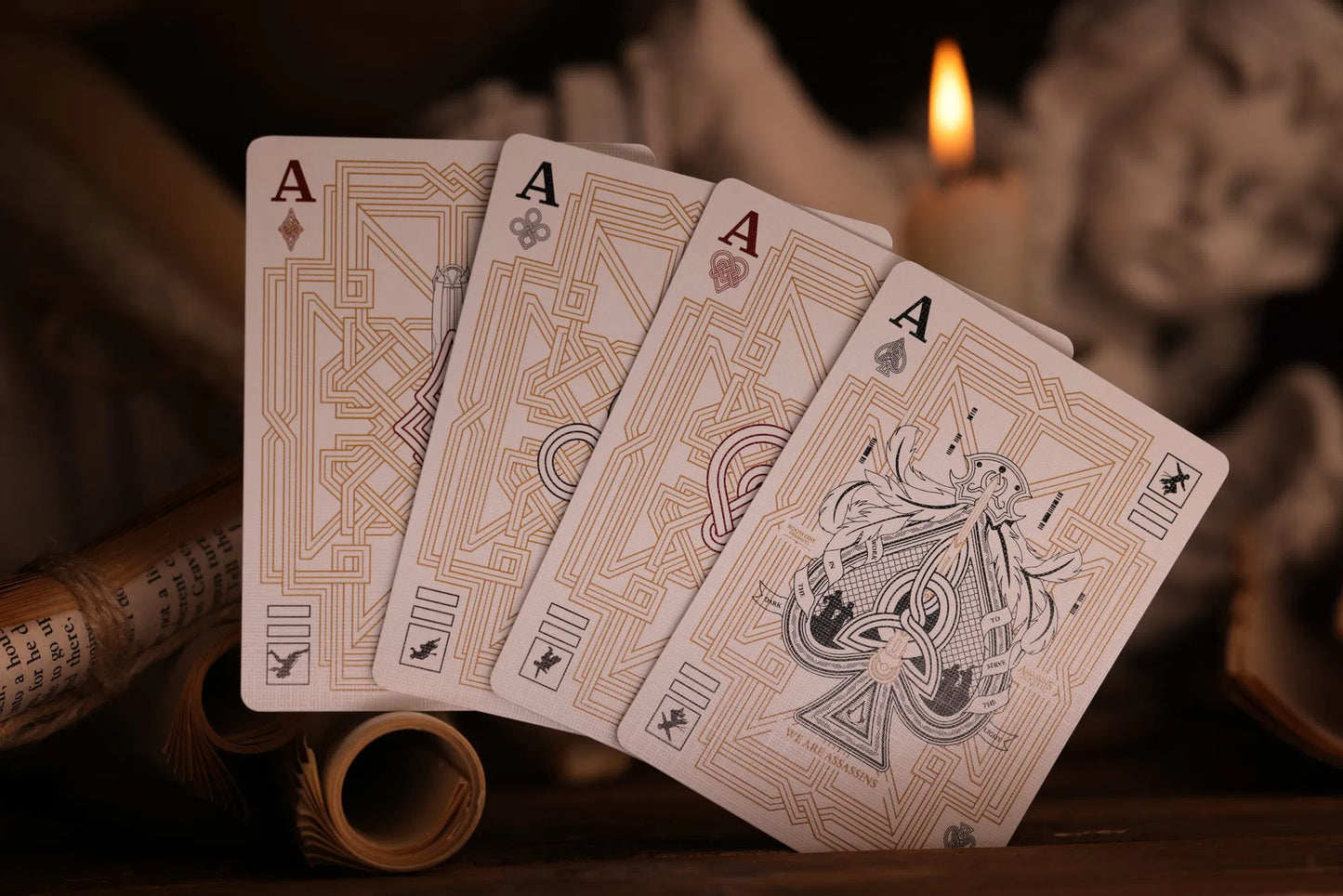 Assassin's Creed Legacy White Hidden Blade Edition Playing Cards by Room One - Image 9