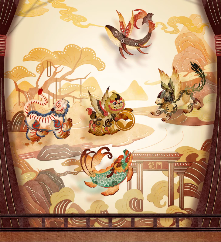 Auspicious Beasts Kun Peng Playing Cards - Image 5