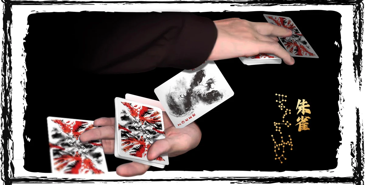 Four Celestials Vermilion Bird Playing Cards - Image 5