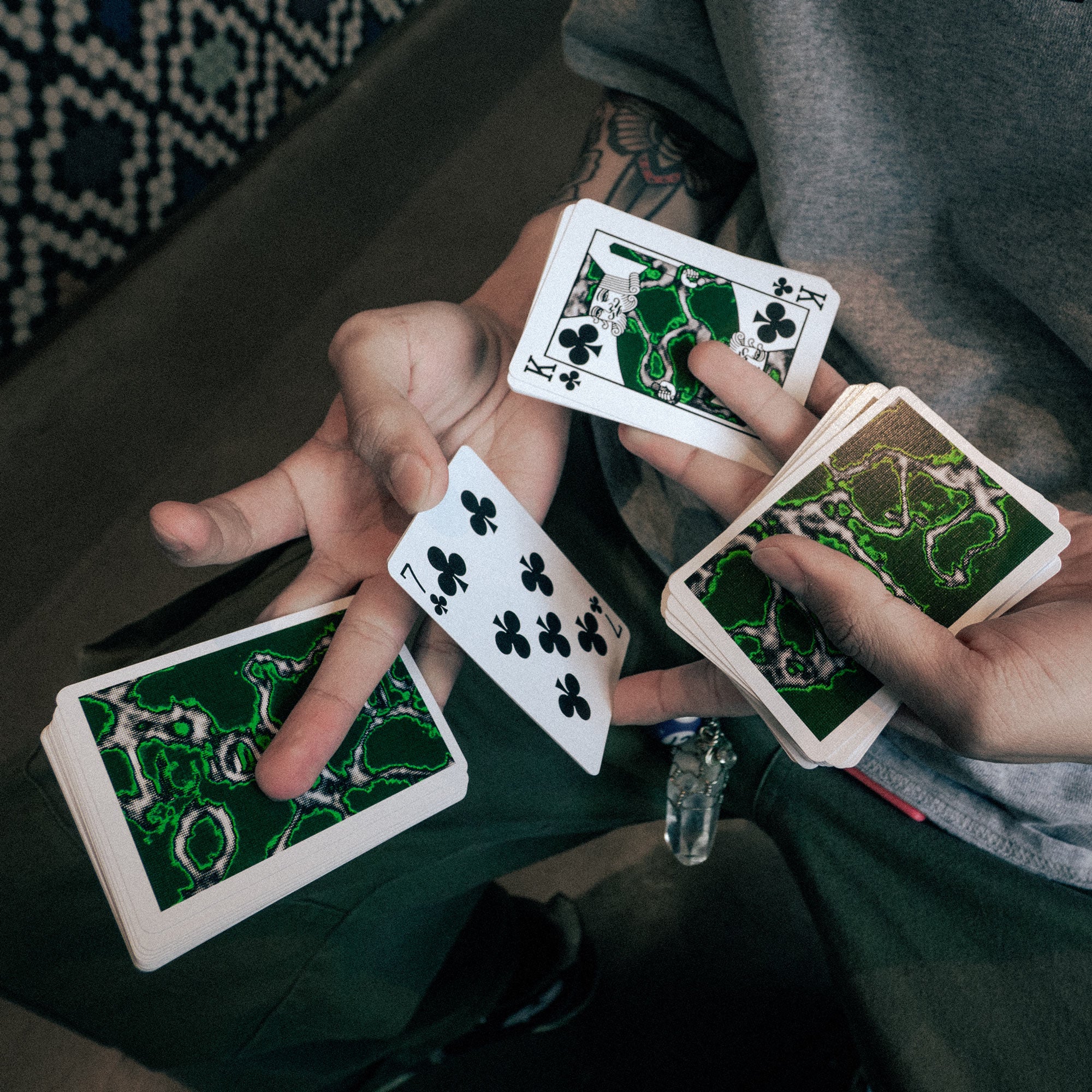 Fractal Acid/Carmine Playing Cards by Missing - Image 4