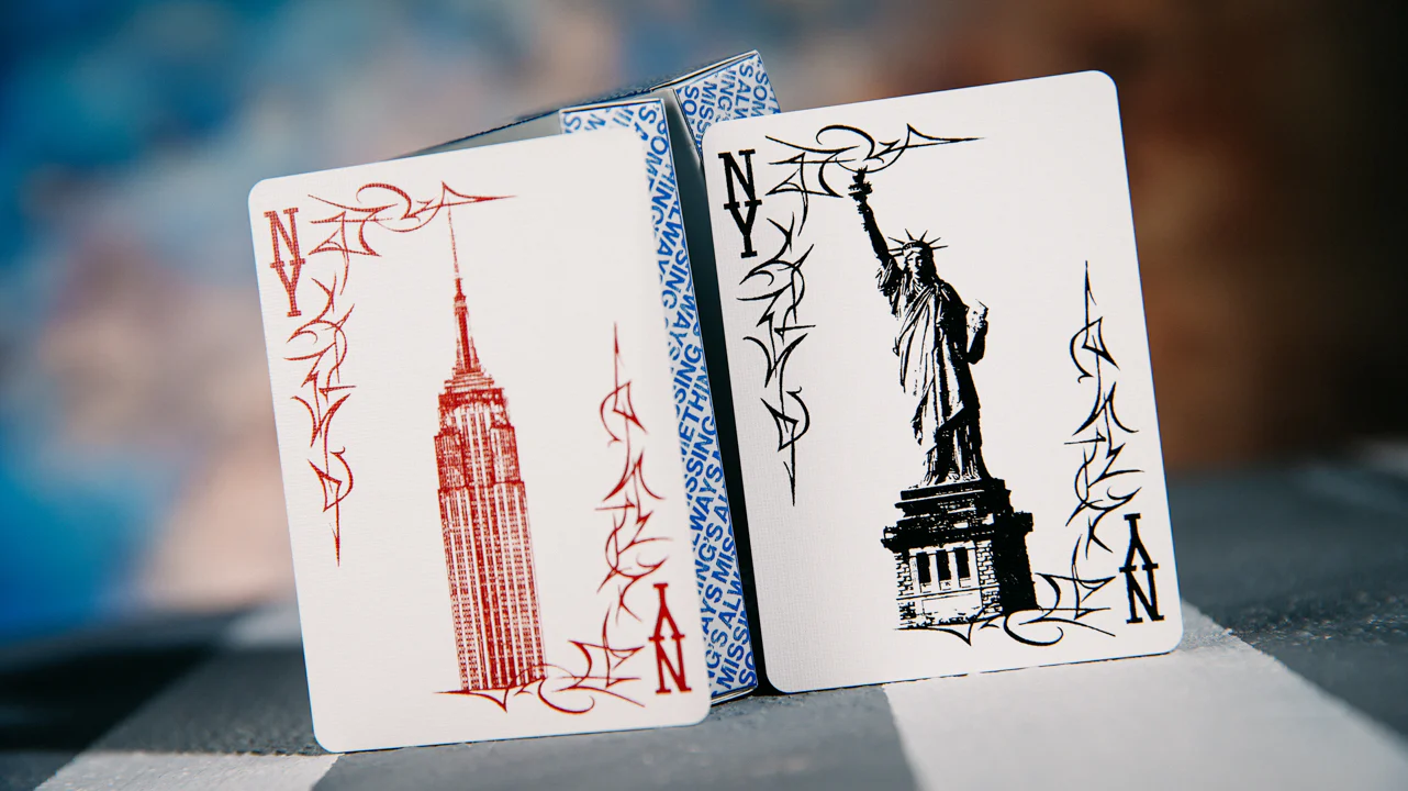 NY Slims Blue/Silver CCC2025 Playing Cards by Missing - Image 11