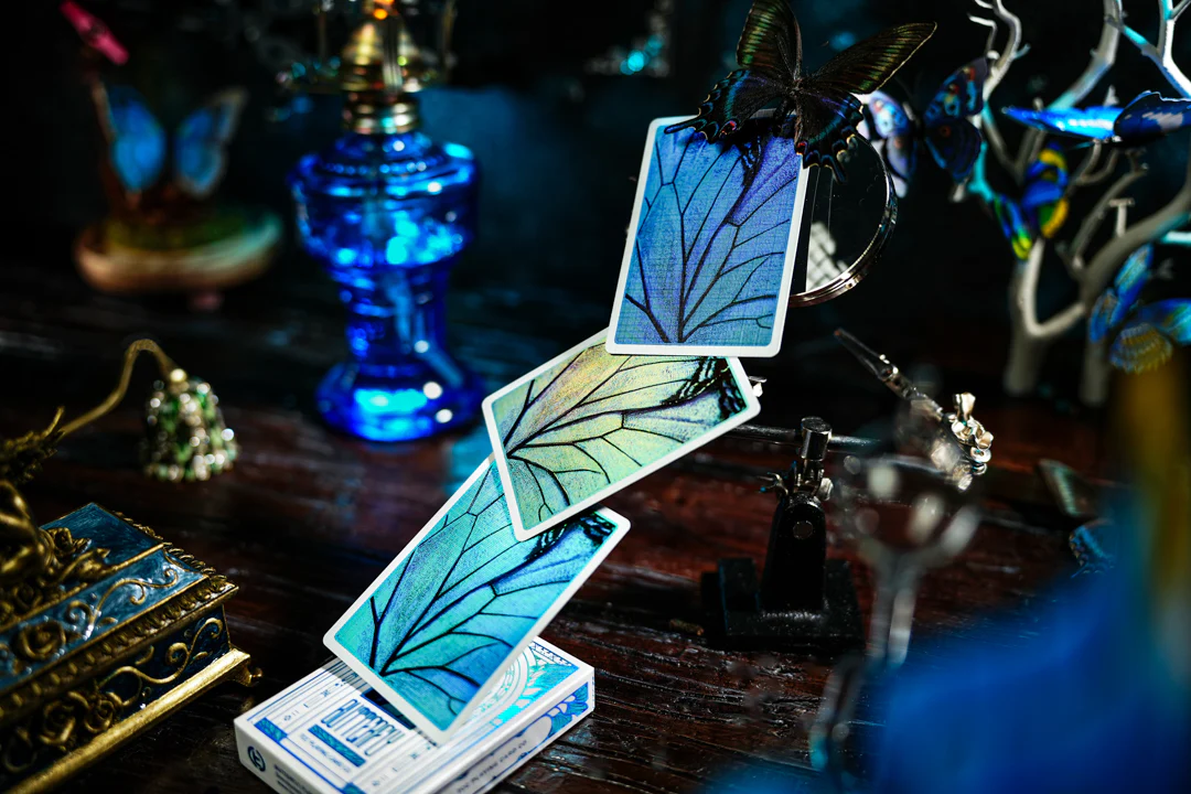 Prism Blue Morpho Playing Cards by TCC Fashion - Image 11