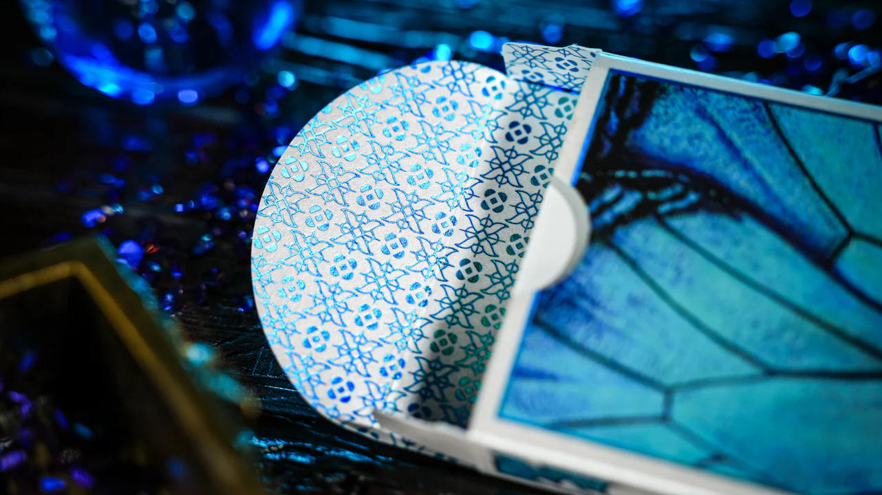 Prism Blue Morpho Playing Cards by TCC Fashion - Image 4