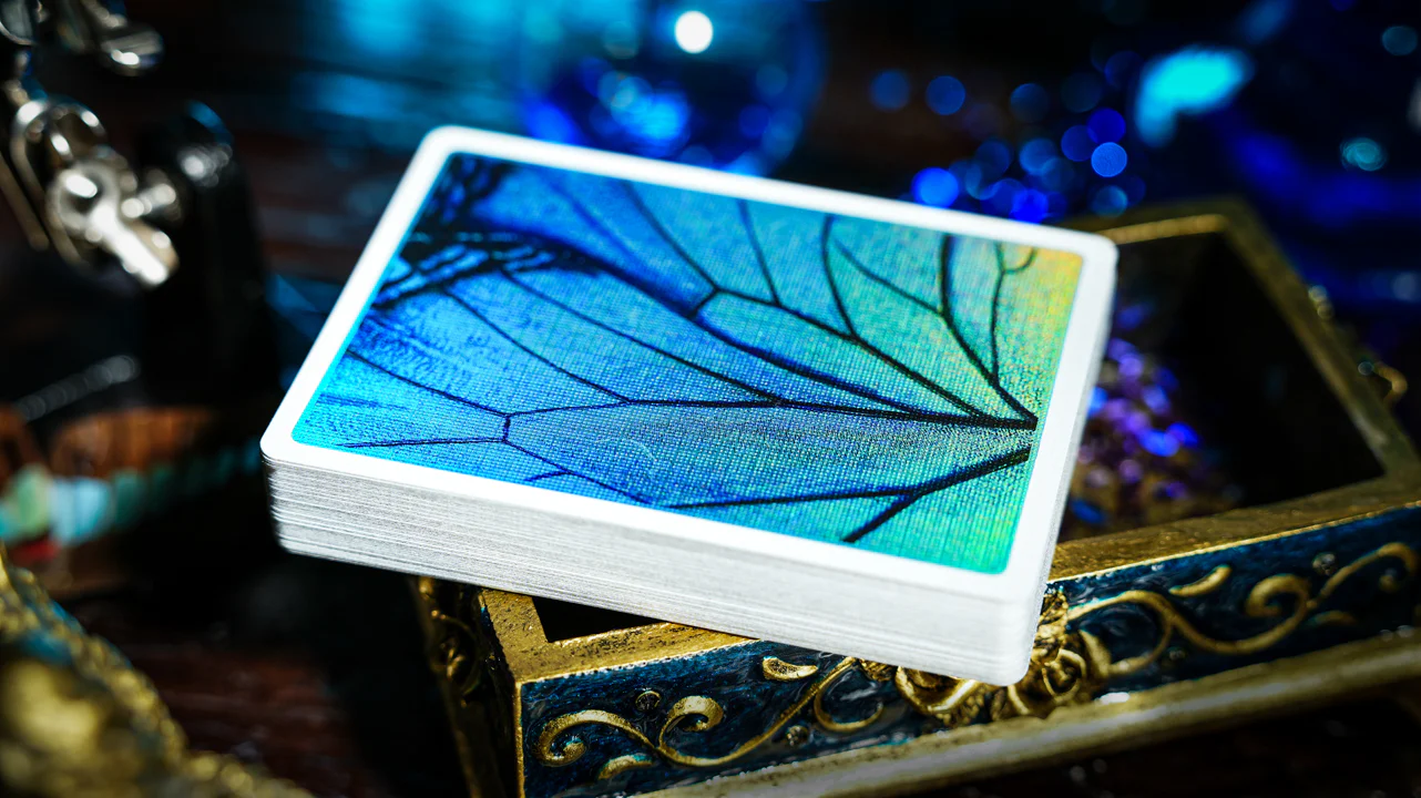 Prism Blue Morpho Playing Cards by TCC Fashion - Image 6