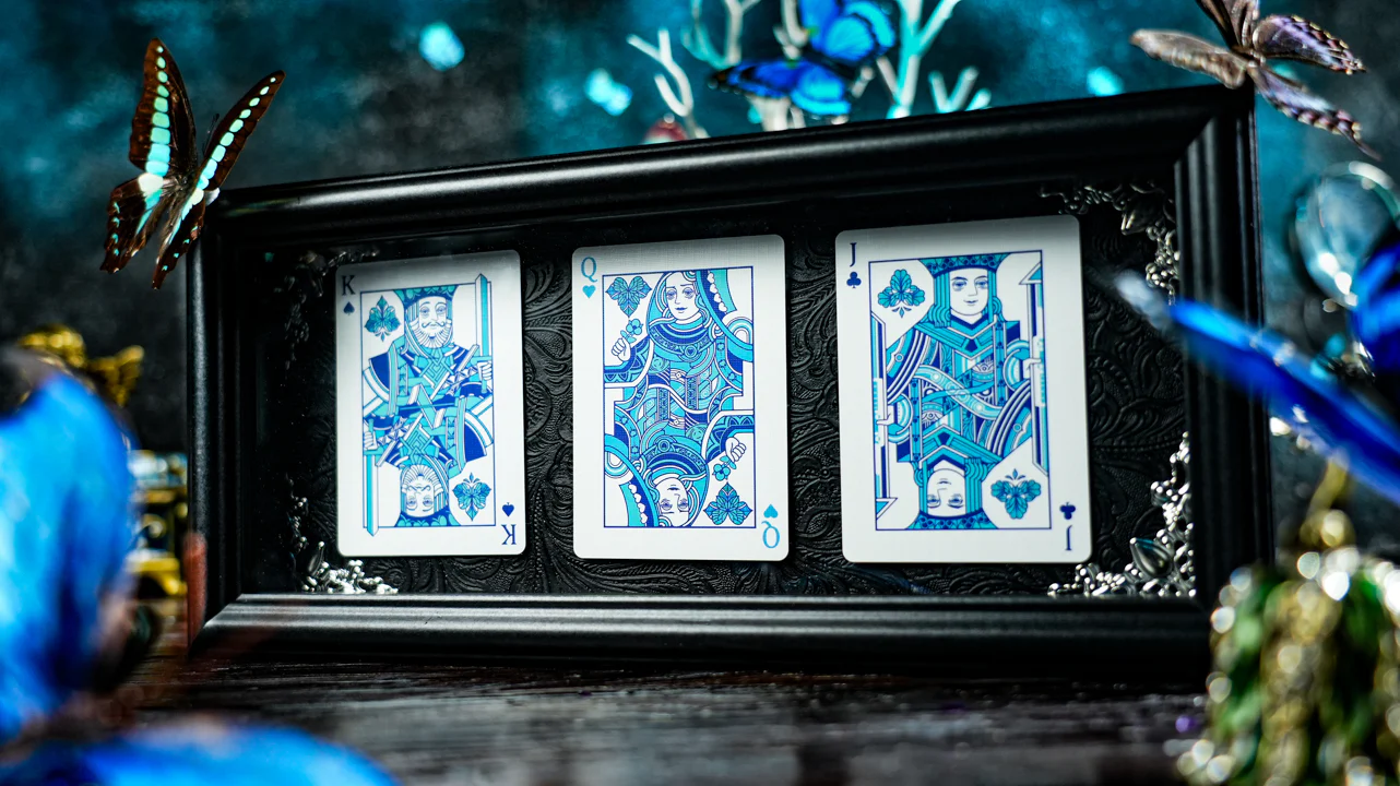 Prism Blue Morpho Playing Cards by TCC Fashion - Image 9