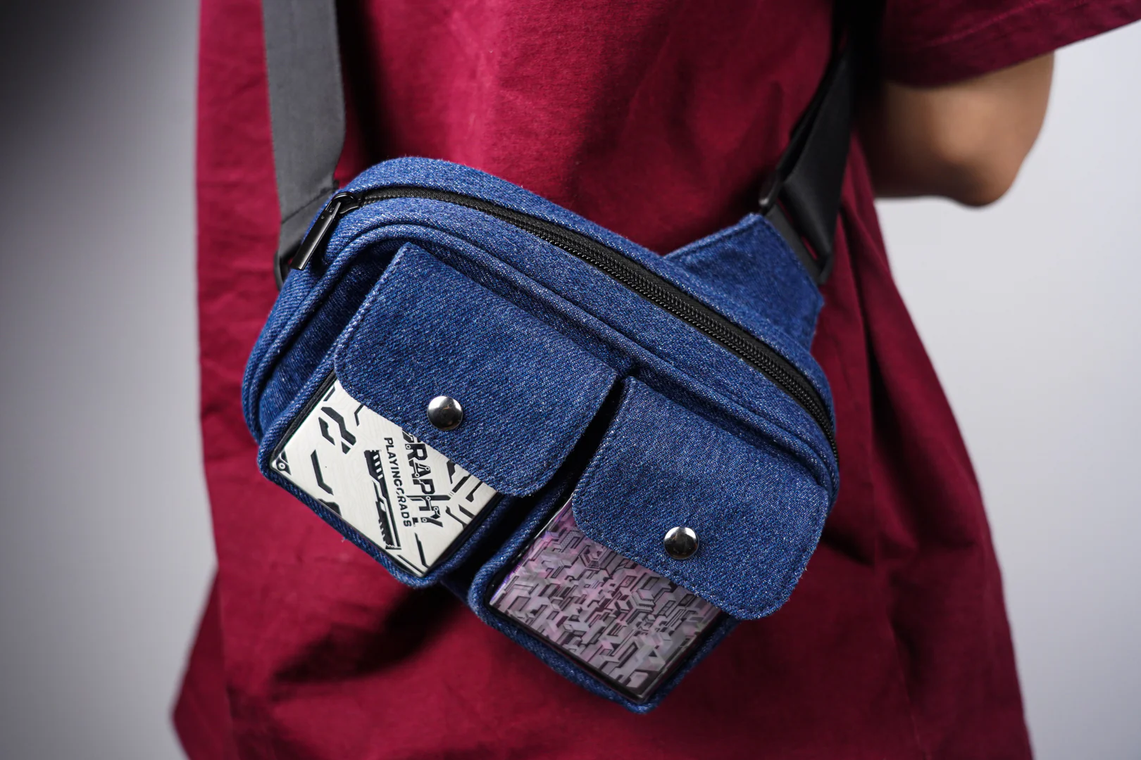 Shoulder Decks Bag (Blue/Black) by TCC - Image 9
