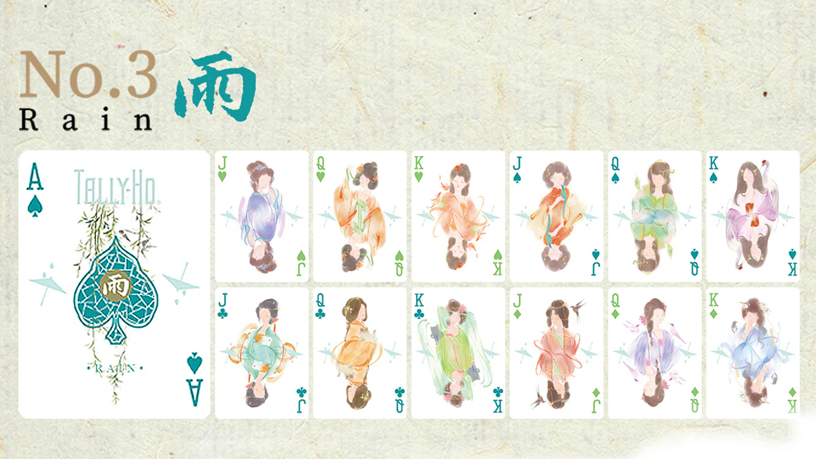 Tally Ho Rain Playing Cards - Image 3
