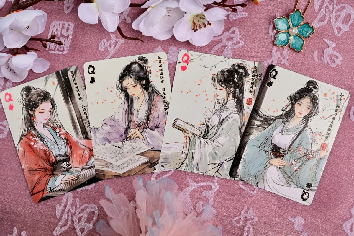 Four Beauties Xi Shi Playing Cards - Image 8