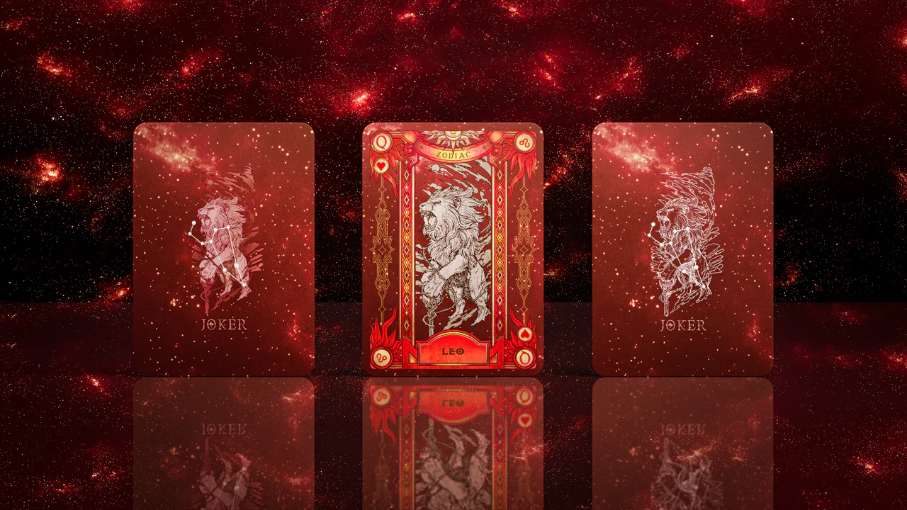 Zodiac Leo Luminous Edition Playing Cards by TCC - Image 4