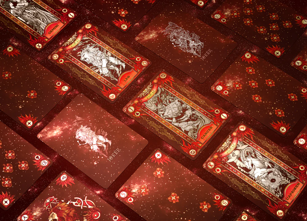 Zodiac Leo Luminous Edition Playing Cards by TCC - Image 8